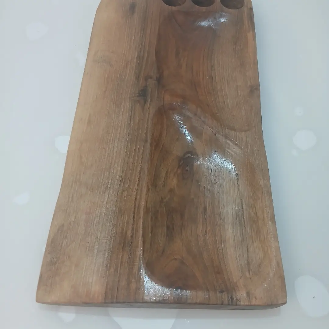 اردو خوری چوب گردو دو خانه